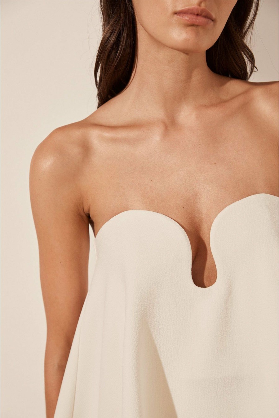 Clothing Shona Joy | Amura Strapless Top - Cream