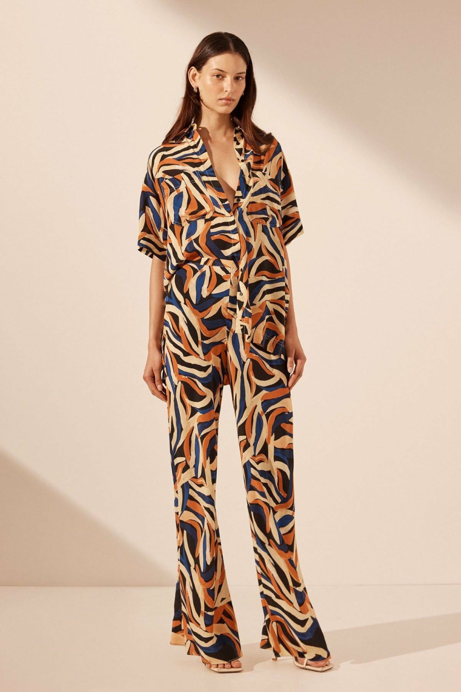 Clothing Shona Joy | Palma Silk Bias Cut Pant