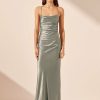 Clothing Shona Joy | La Lune Lace Back Maxi Dress - Sage