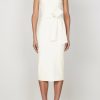 Clothing Shona Joy | Lucy One Shoulder Midi Dress - Ivory