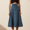 Clothing Shona Joy | Emily Panelled Fit & Flare Midi Skirt