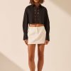 Clothing Shona Joy | Sara Micro Mini Skirt - Coconut