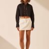 Clothing Shona Joy | Sara Micro Mini Skirt - Coconut