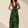 Clothing Shona Joy | Hiva Twist Front Halter Midi Dress