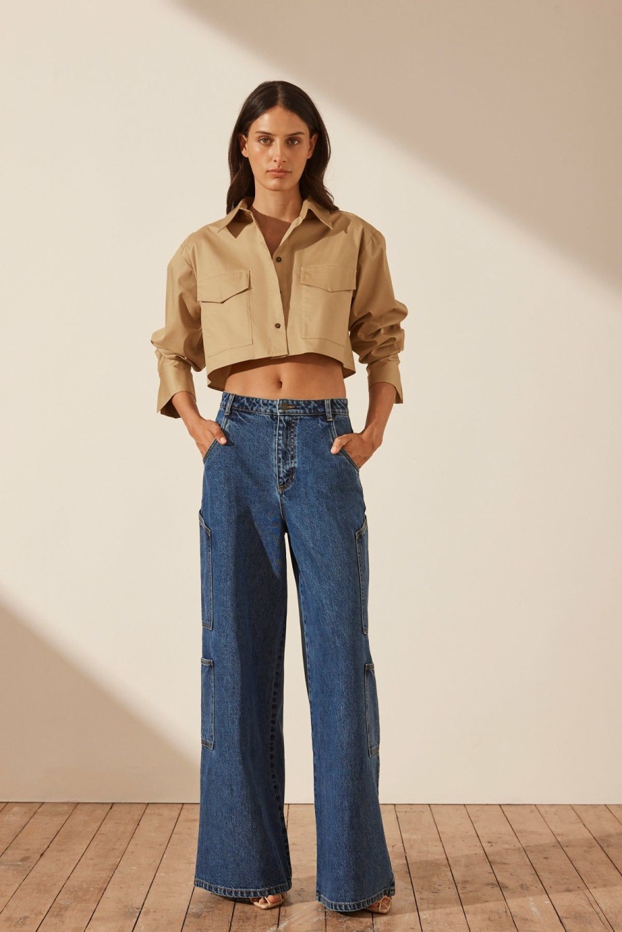 Clothing Shona Joy | Tovere Wide Leg Cargo Jean