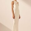 Clothing Shona Joy | La Lune High Neck Maxi Dress - Cream