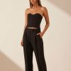 Clothing Shona Joy | Irena Low Rise Slouch Pant - Black