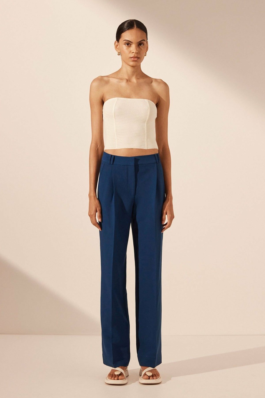 Clothing Shona Joy | Eve Panelled Tube Top - Coconut