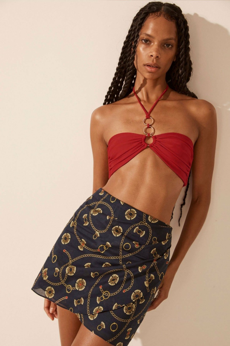 Clothing Shona Joy | Vacance Draped Mini Skirt