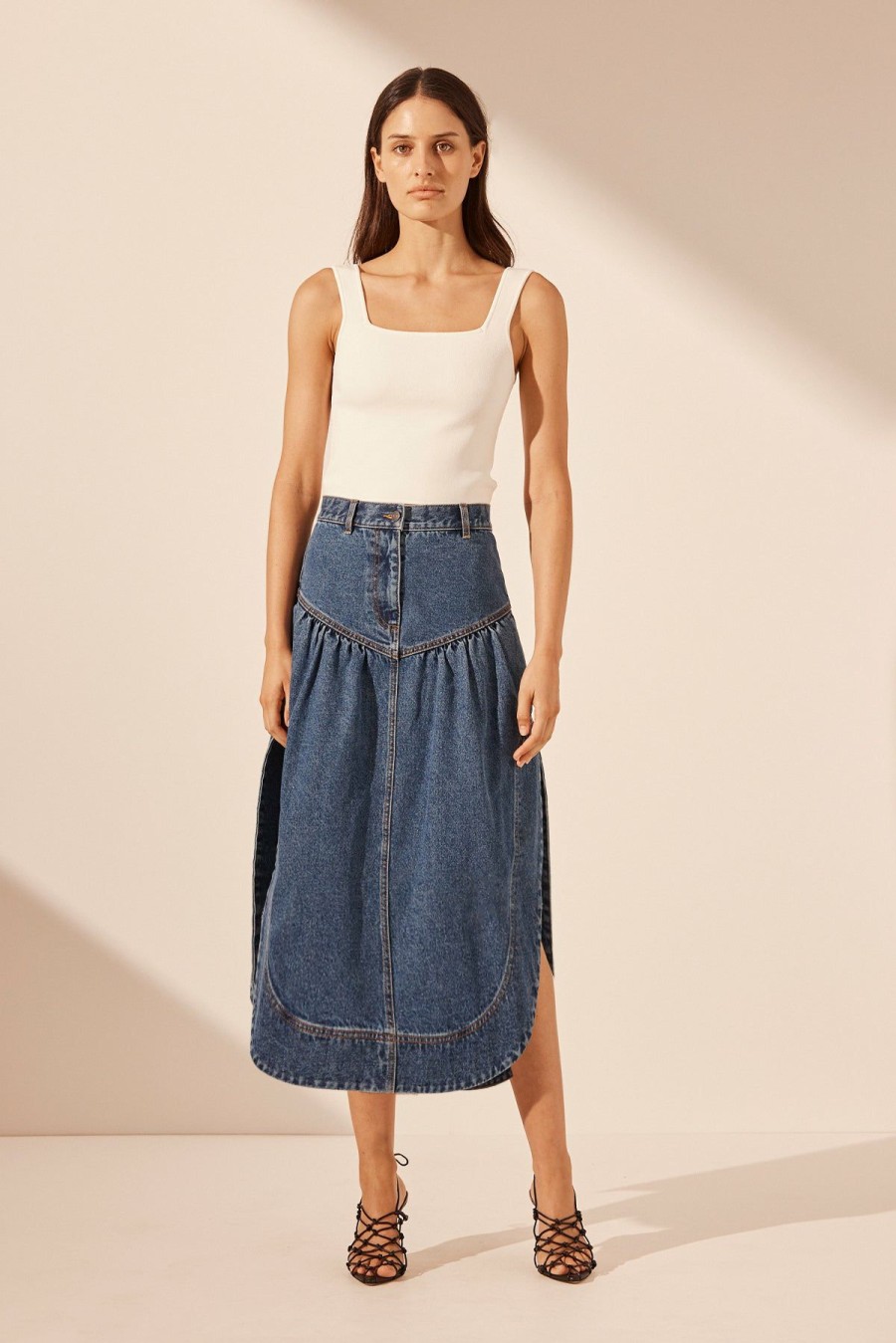 Clothing Shona Joy | Raquel Petal Midi Skirt