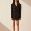 Clothing Shona Joy | Irena Blazer Dress With Belt - Black