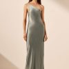 Clothing Shona Joy | La Lune One Shoulder Cowl Back Maxi Dress - Sage