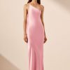 Clothing Shona Joy | La Lune One Shoulder Cowl Back Maxi Dress - Peony