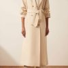 Clothing Shona Joy | Matilda Linen Trench Coat - Crema