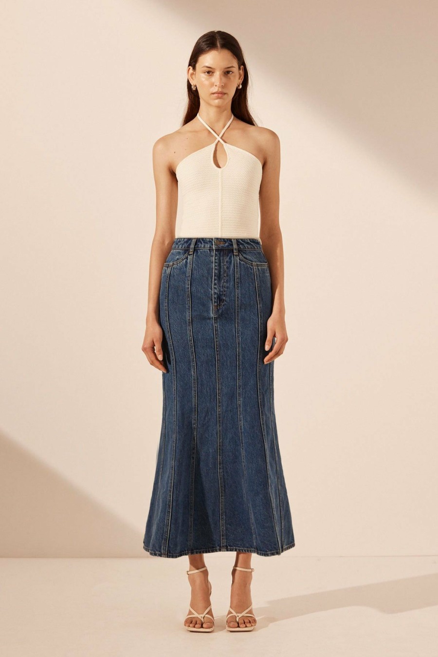 Clothing Shona Joy | Tovere Godet Flared Midi Skirt