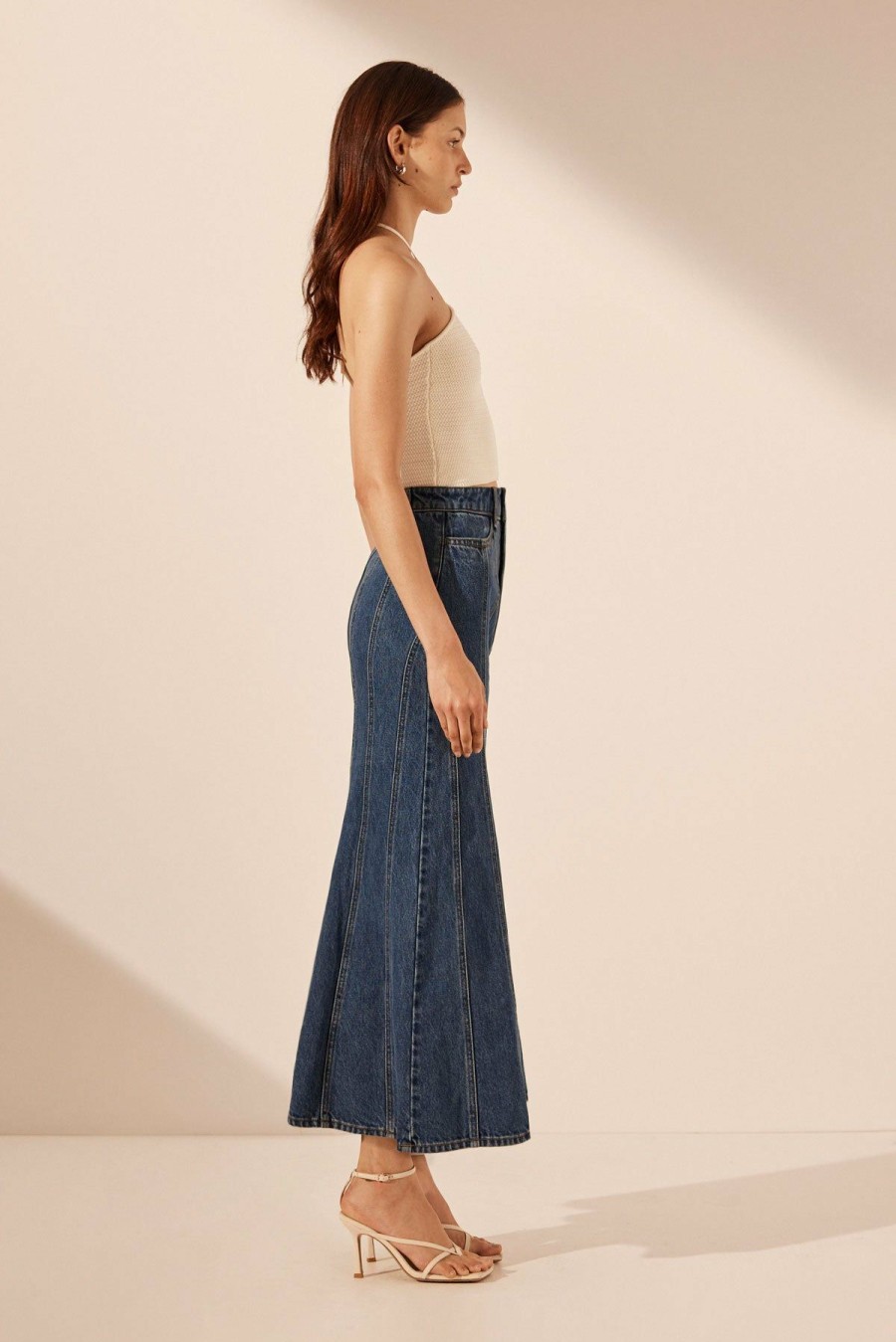 Clothing Shona Joy | Tovere Godet Flared Midi Skirt