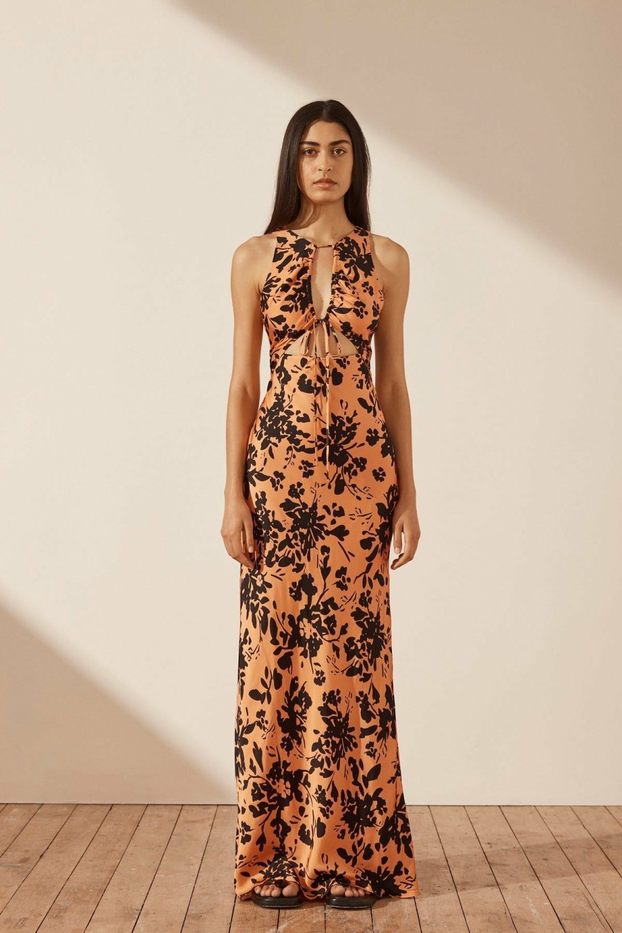 Clothing Shona Joy | Solare Cut Out Front Maxi Dress