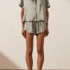 Clothing Shona Joy | La Lune Lounge Shirt Set - Sage